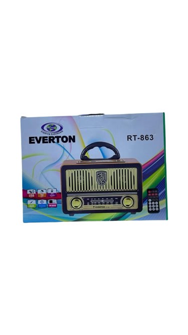 Everton Rt-863 Bluetooth Fm/Usb/Tf/Aux Kumandalı Nostaljik Radyo