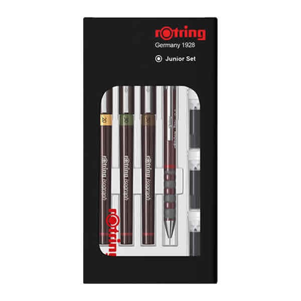 Rotring Isograph 0,2 & 0,3 & 0,5 & Tikky 0.5 mm Junior Kalem Seti