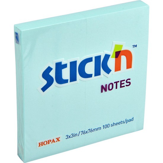 Gıpta Stickn 76x76 90 Yaprak Yapışkanlı Pastel Mavi Not Kağıdı