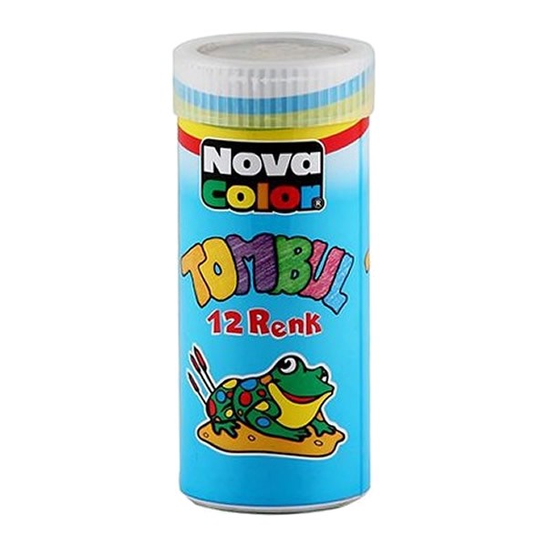 Nova Color NC-2115 12 li Tüp Tombul Mum Boya