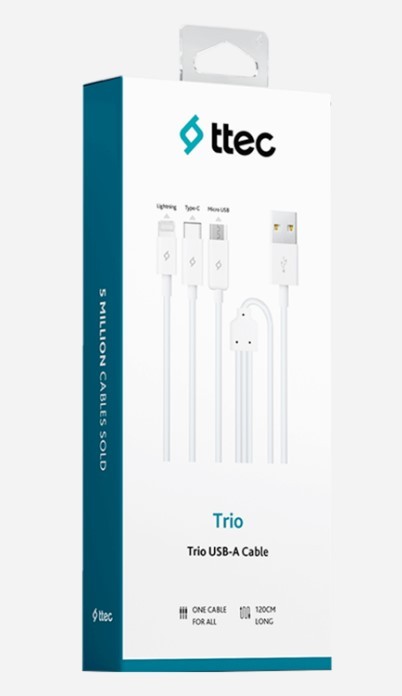 Ttec 2DK7521 Type-C,L.Micro USB Trio Şarj Kablosu