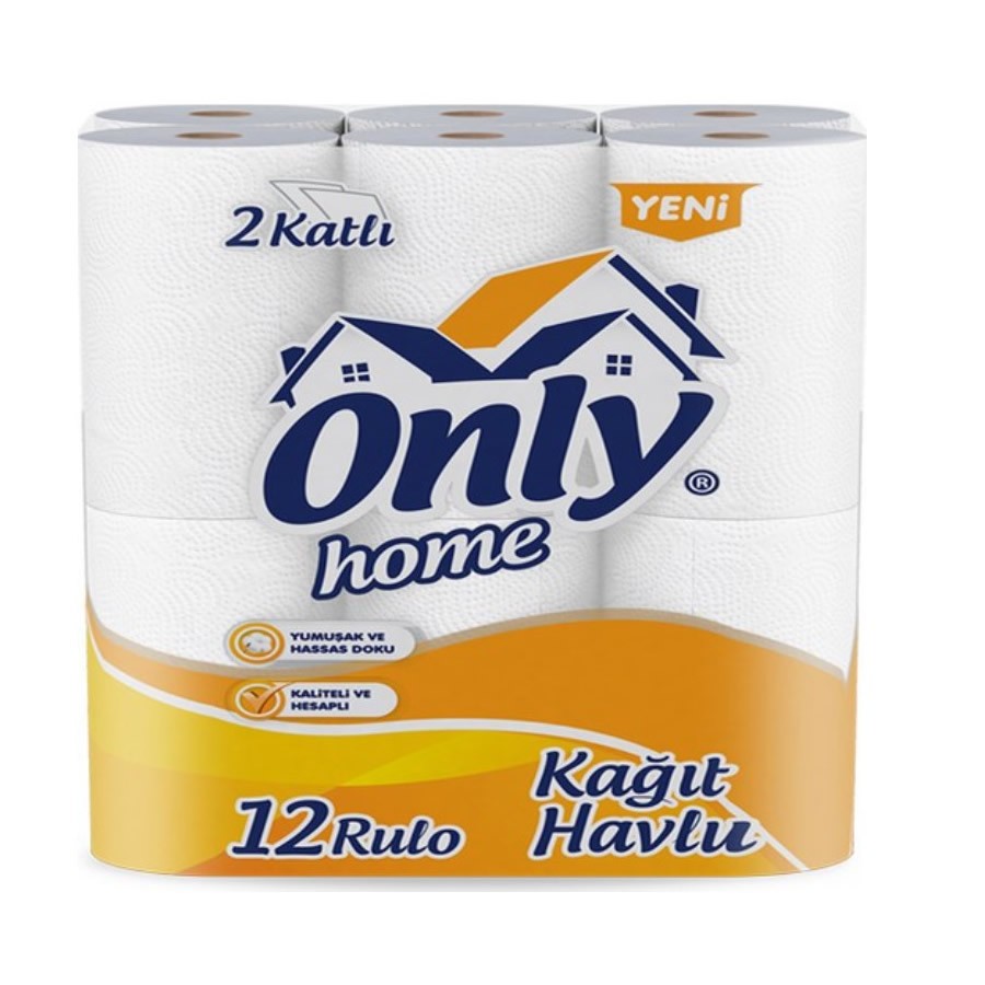 Only 12 li 2 Katlı 4 Paket Home Havlu Kağıt