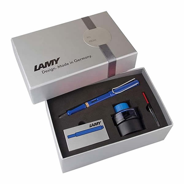 Lamy 14DS-M Safari Mavi Dolma Kalem Seti