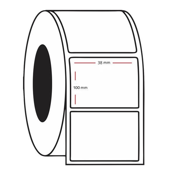 Ofis 38x100 500 Adet Termal Karton Barkod Etiketi