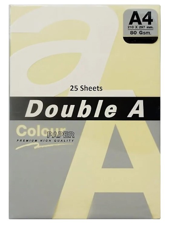 Double A A4 80gr 25li Pastel Ceheese Kağıt