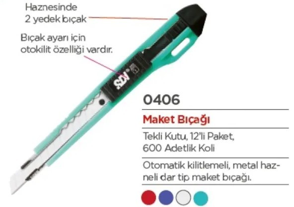 Sdi 0406 Dar Otomatik Maket Bıçağı