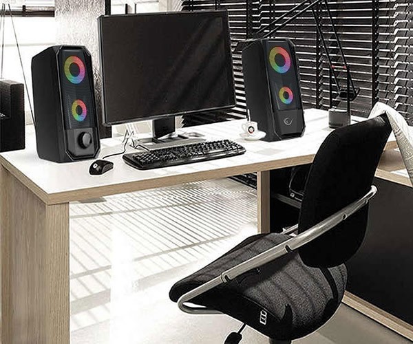 Rampage RMS-X9 2.0 RGB Işıklı Multimedia 5V 30DB Gaming Oyuncu Speaker