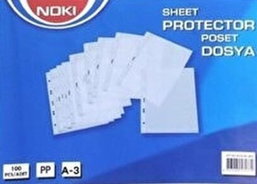 Noki 4836-P A3 Dikey 25 li Poşet Dosya