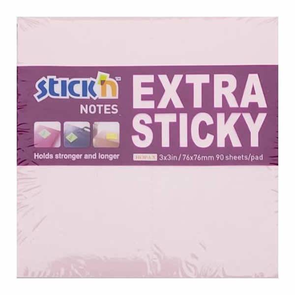 Gıpta Stickn 76x76 90 Yaprak Ekstra Yapışkanlı Pastel Pembe Not Kağıdı