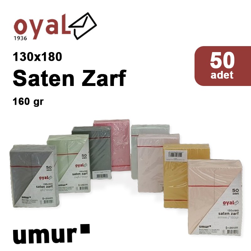 Oyal 13x18 160gr 50li Solmon Saten Zarf