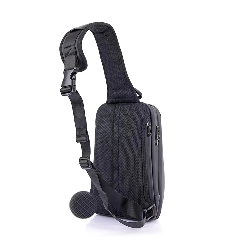 ÇÇS 51466 Siyah Erkek Body Bag Su Geçirmez Sırt ve Göğüs Çantası