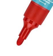 Brons BR-9622 Yuvarlak Uç Kırmızı Permanent Kalem