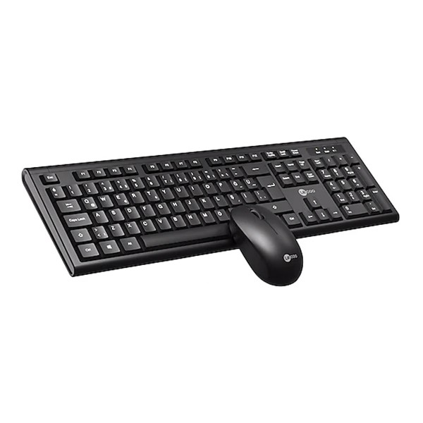 Lecoo KW200 Siyah Kablosuz Türkçe Q Klavye & Mouse Set Siyah