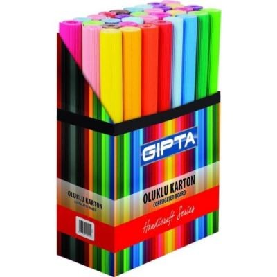 Gıpta Glitter 50x70  60 Renk Oluklu Karton