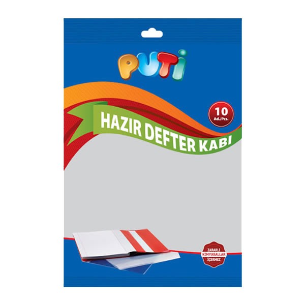 Puti 0089 10 lu Hazır Yapışkanlı Defter Kabı