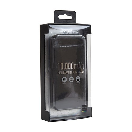 S-link IP-G2711 10000mAh Powerbank 2 Usb Port Siyah LCD+LED Gösterli Taşınabilir Pil Şarj Cihazı 