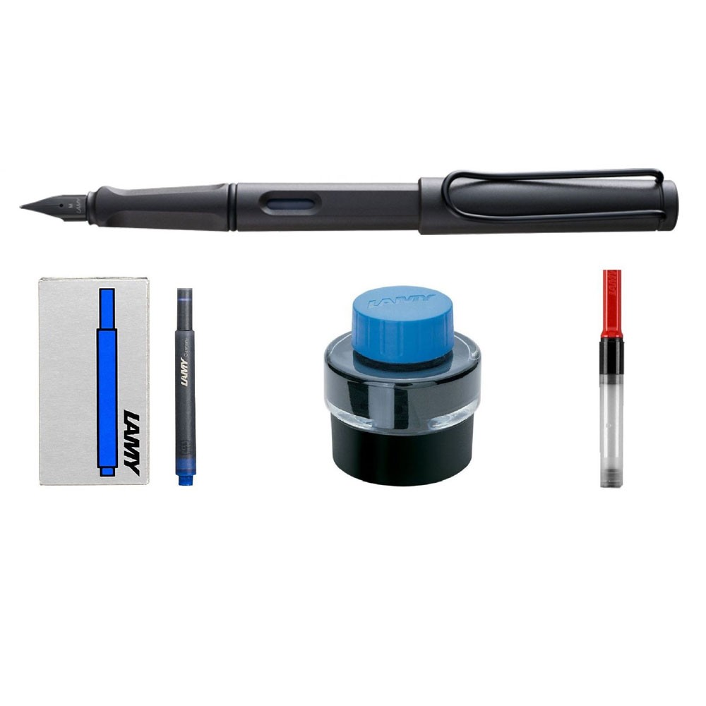 Lamy 17DS-M Safari Mat Siyah Dolma Kalem Seti