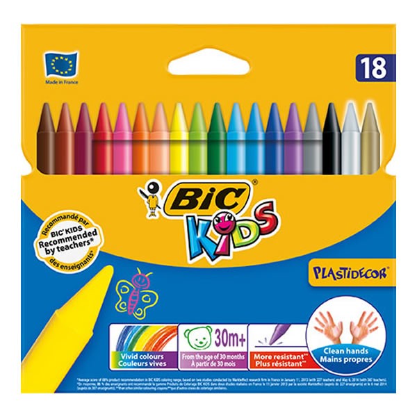 Bic 82977114 18 li Silinebilir Pastel Boya