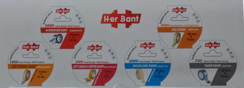 Herbant 19mm x 2mt Çift Taraflı Köpük Bandı