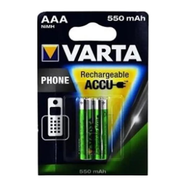 Varta 58397-2  AAA 550 mAh 2 li Phone İnce Şarjlı Pil