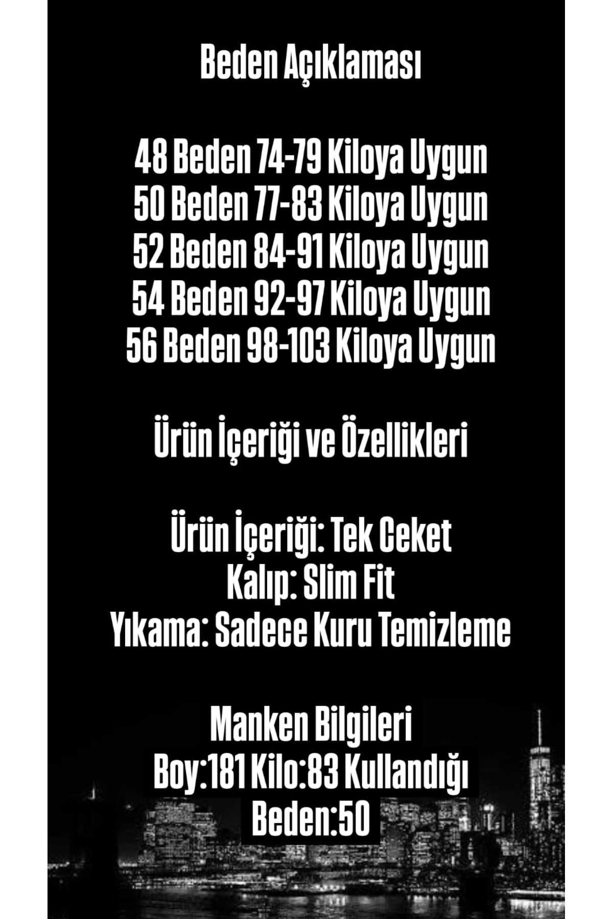 İTALYAN STİL SLİM FİT SİVRİ YAKA ERKEK TEK CEKET ACI KAHVERENGİ