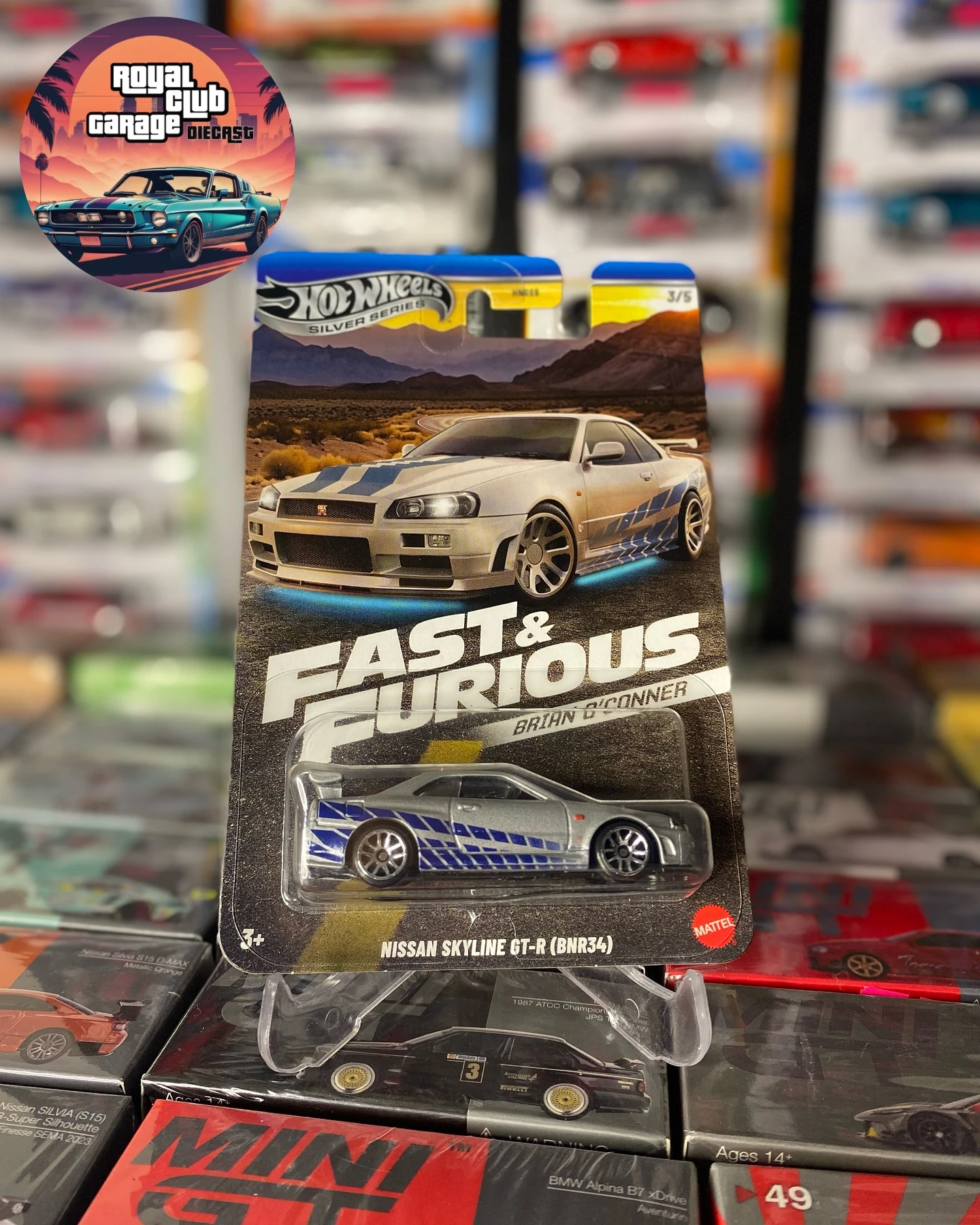 Hot Wheels - Long Card - Brian O'Conner Set