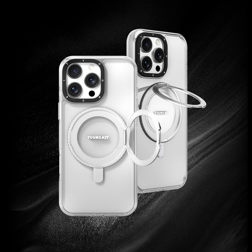 Apple iPhone 16 Pro Max Kılıf M-safe Şarj Özellikli Standlı Aksiyon Butonlu Youngkit Pivot Serisi Kapak