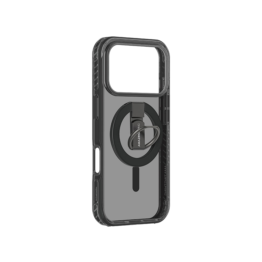 Apple iPhone 17 Pro Kılıf M-safe Şarj Özellikli Yüzük Standlı Amazingthing Titan Pro Serisi Kapak