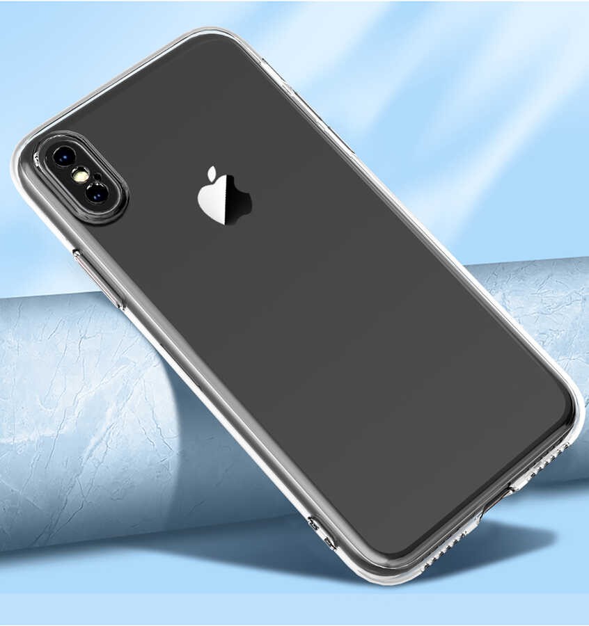 iPhone XS Max 6.5 Kılıf Zore Kamera Korumalı Süper Silikon Kılıf