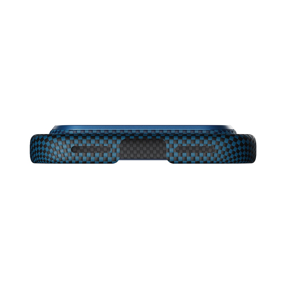 Apple iPhone 17 Pro Max Kılıf M-safe Şarj Özellikli Aramid Fiber Pitaka Tactile Woven Sunset-Moonrise Serisi Sunset Kapak