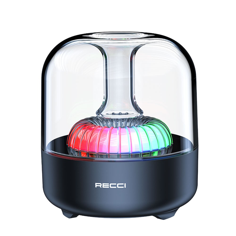 Recci RSK-W31 Amber Serisi FM/TF/AUX Hi-Fi RGB Işıklı Wireless Bluetooth 5.0 Speaker Hoparlör 5W 500mAh