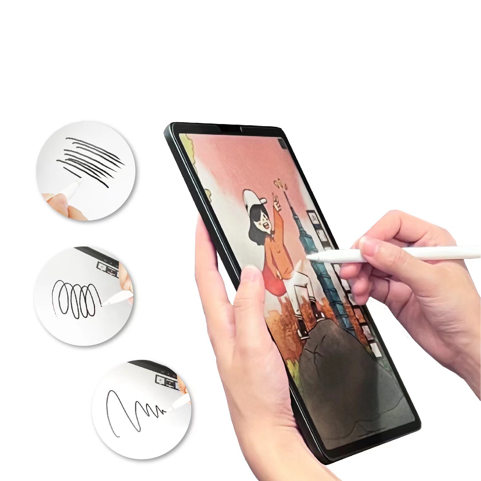 iPad 10.2 2021 (9.Nesil) Kağıt Hisli Mat Davin Paper Like Tablet Ekran Koruyucu