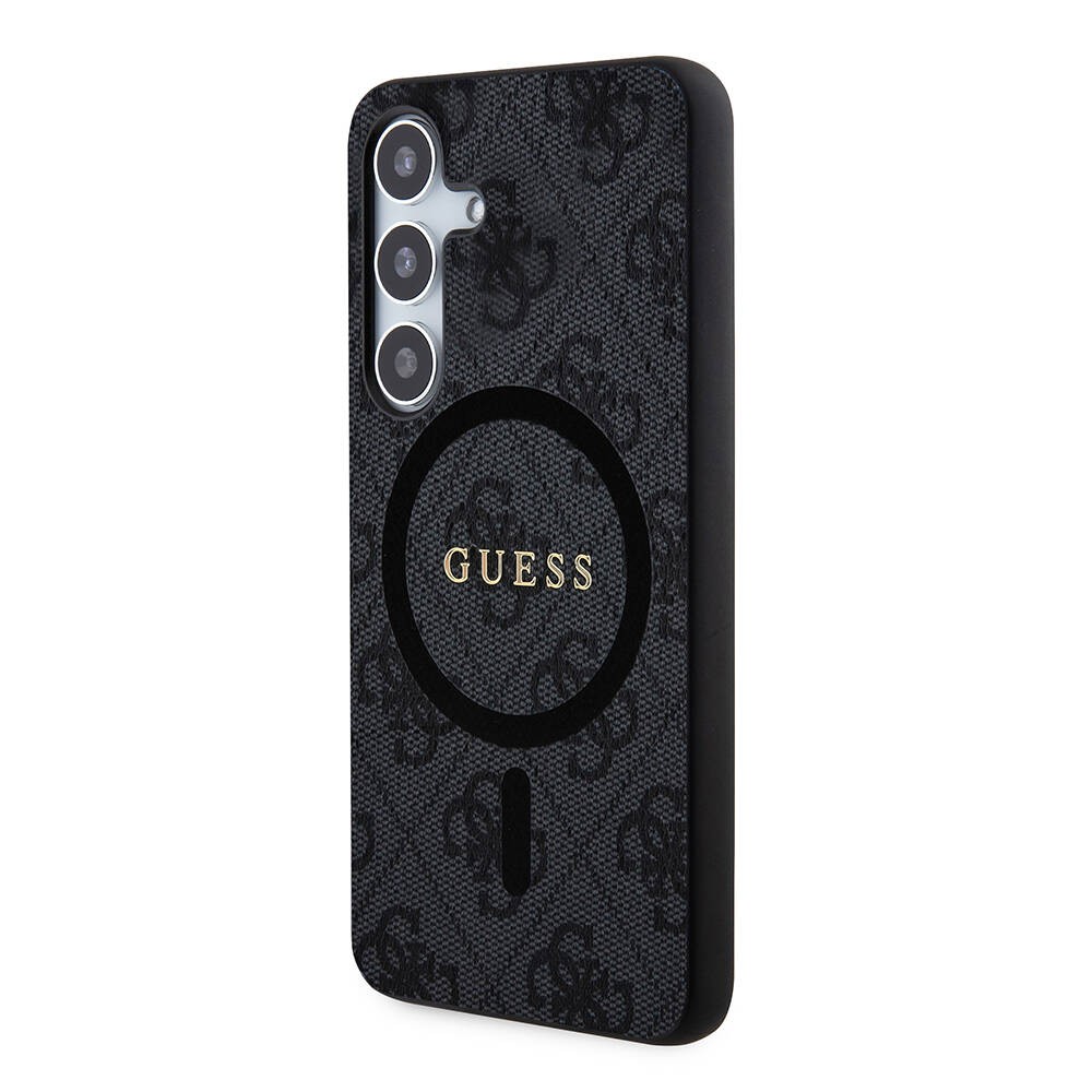 Galaxy S24 Kılıf Guess Orjinal Lisanslı Magsafe Şarj Özellikli 4G Desenli Yazı Logolu Kılıf