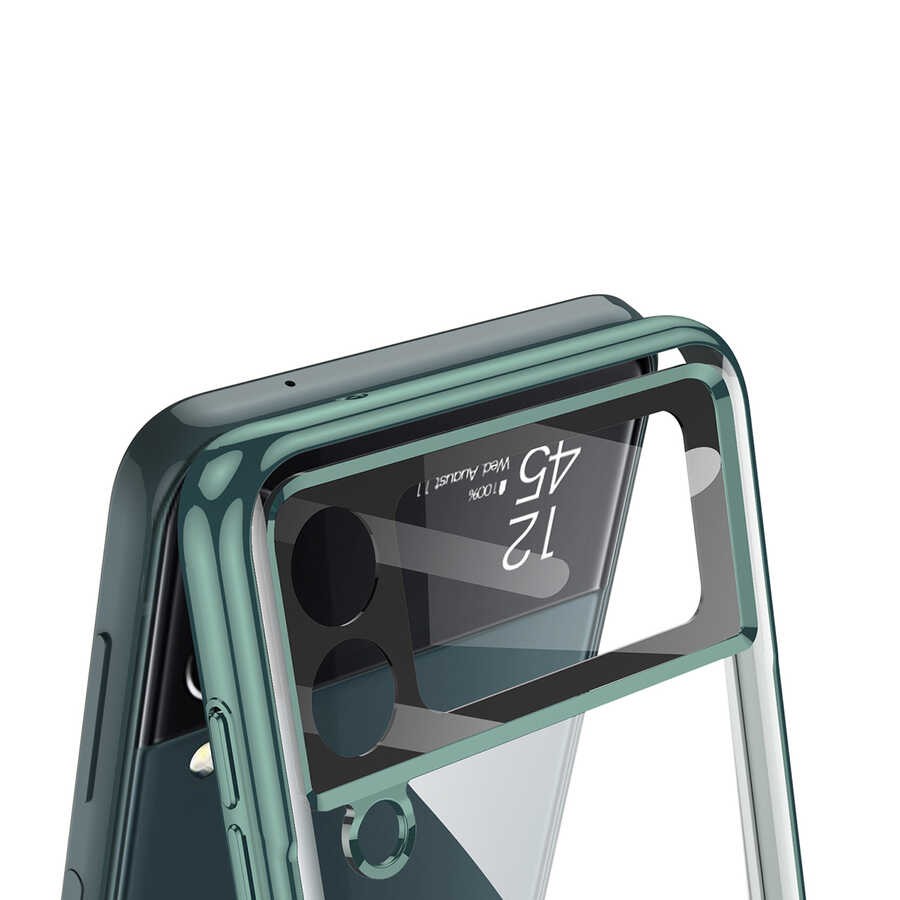 Galaxy Z Flip 4 Kılıf Zore Kıpta Lensli Kılıf