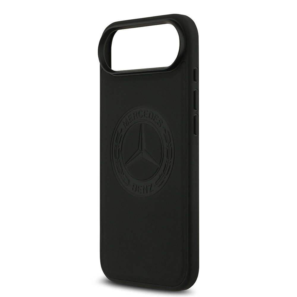 Apple iPhone 17 Air Kılıf Mercedes Benz Orjinal Lisanslı M-safe Şarj Özellikli Hakiki Deri Nostaljik Yıldız Dizayn Kapak