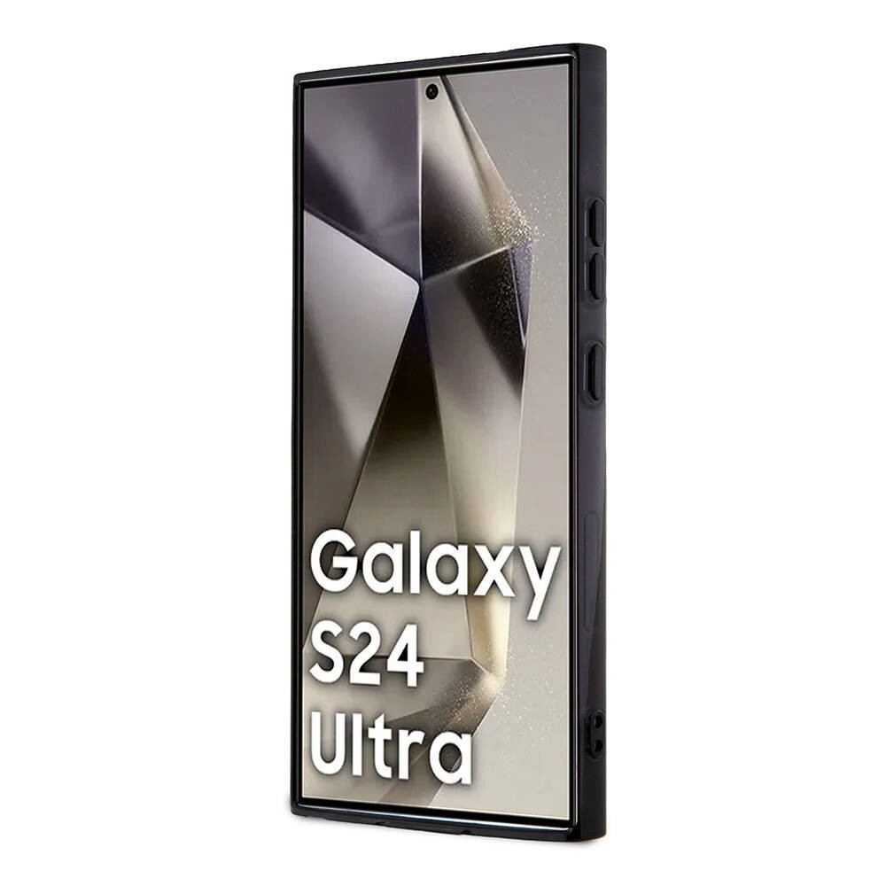 Galaxy S24 Ultra Kılıf Mercedes Benz Orjinal Lisanslı Magsafe Şarj Özellikli PC TPU Transparan Black Ring Kılıf