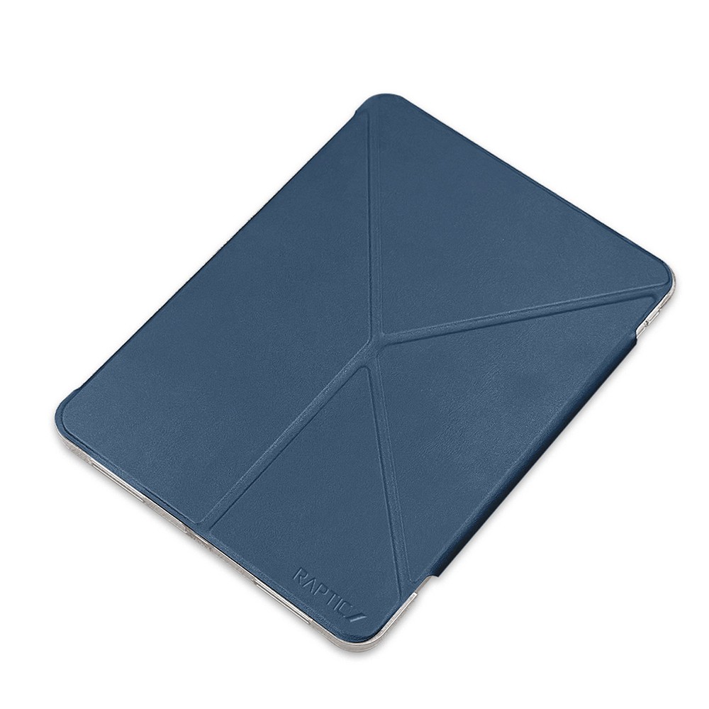 iPad Air 11 2024 Raptic Clear Folio Airbagli Şeffaf Kapaklı Katlanabilir Standlı Kılıf