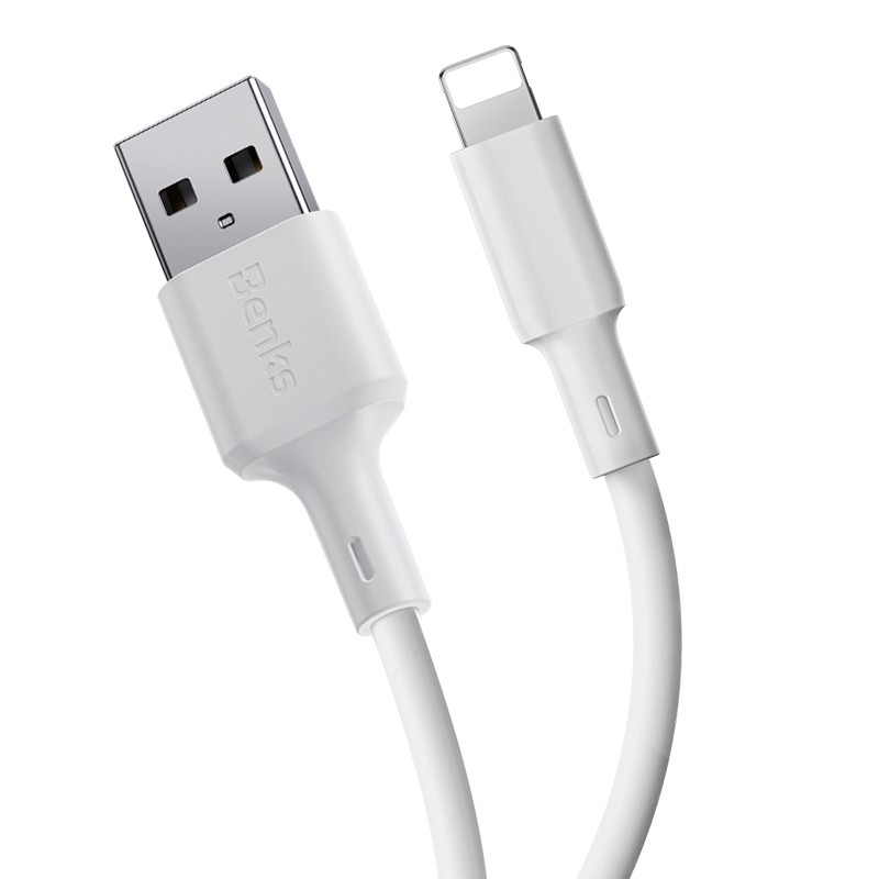 Benks D45 USB-A to Lightning Hızlı Şarj ve Data Kablo 1.2 Metre