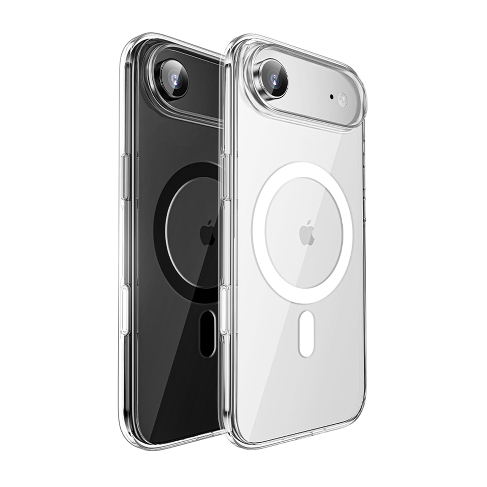 Apple iPhone 17 Air Kılıf M-safe Şarj Özellikli Transparan Sert PC Wlons Pita Kapak