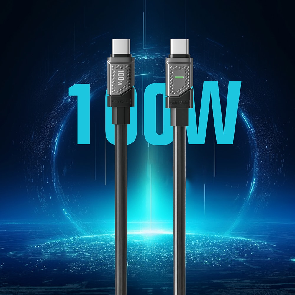 Lenyes LC506 Type-C to Type-C PD 100W Hızlı Şarj Özellikli Data ve Şarj Kablosu 1M