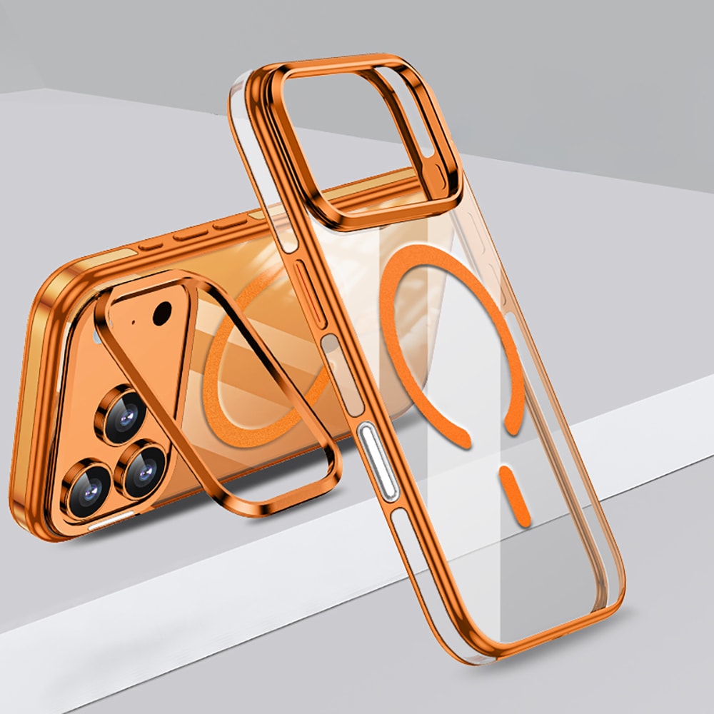 Apple iPhone 17 Pro Kılıf M-safe Şarj Özellikli Wlons Standlı Efsane Kapak