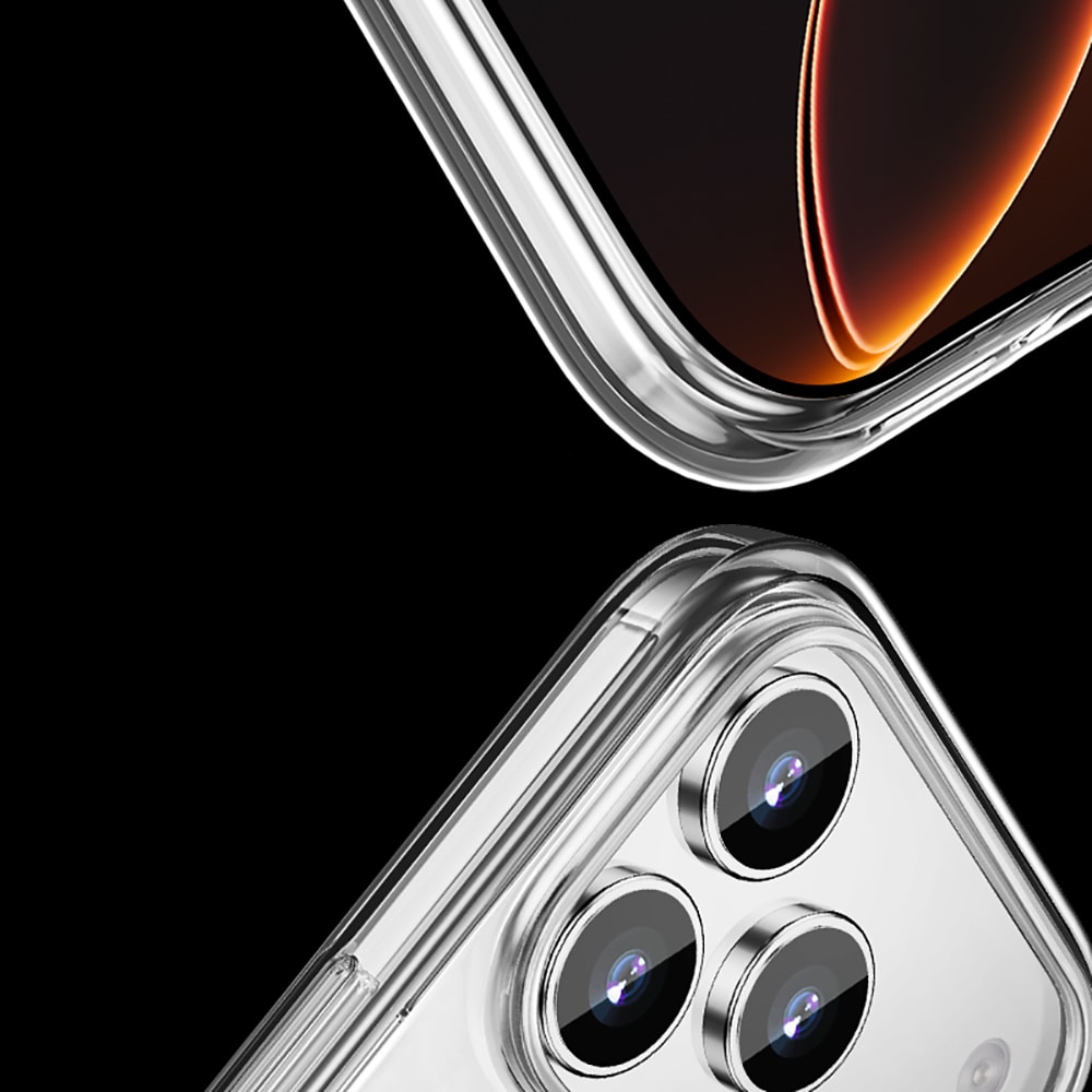 Apple iPhone 17 Pro Kılıf M-safe Şarj Özellikli Transparan Sert PC Wlons Pita Kapak