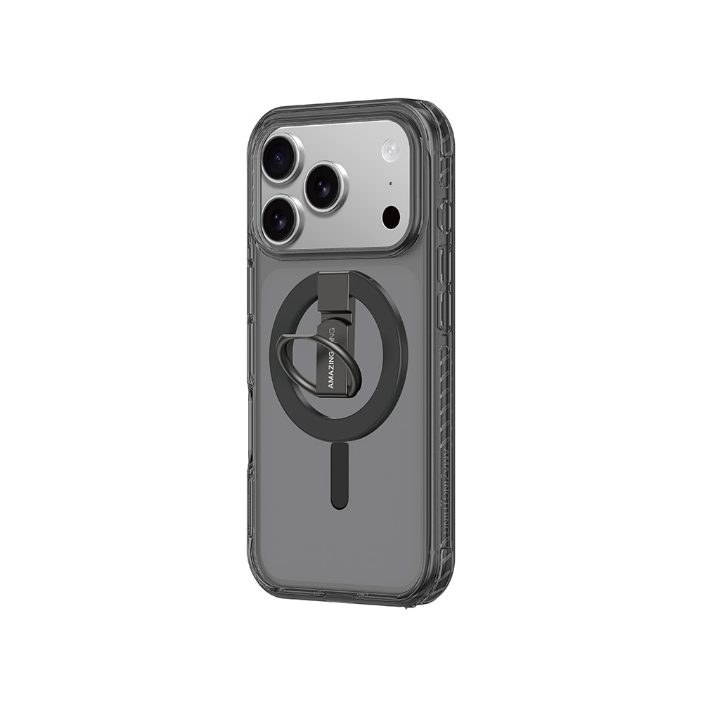 Apple iPhone 17 Pro Kılıf M-safe Şarj Özellikli Yüzük Standlı Amazingthing Titan Pro Serisi Kapak