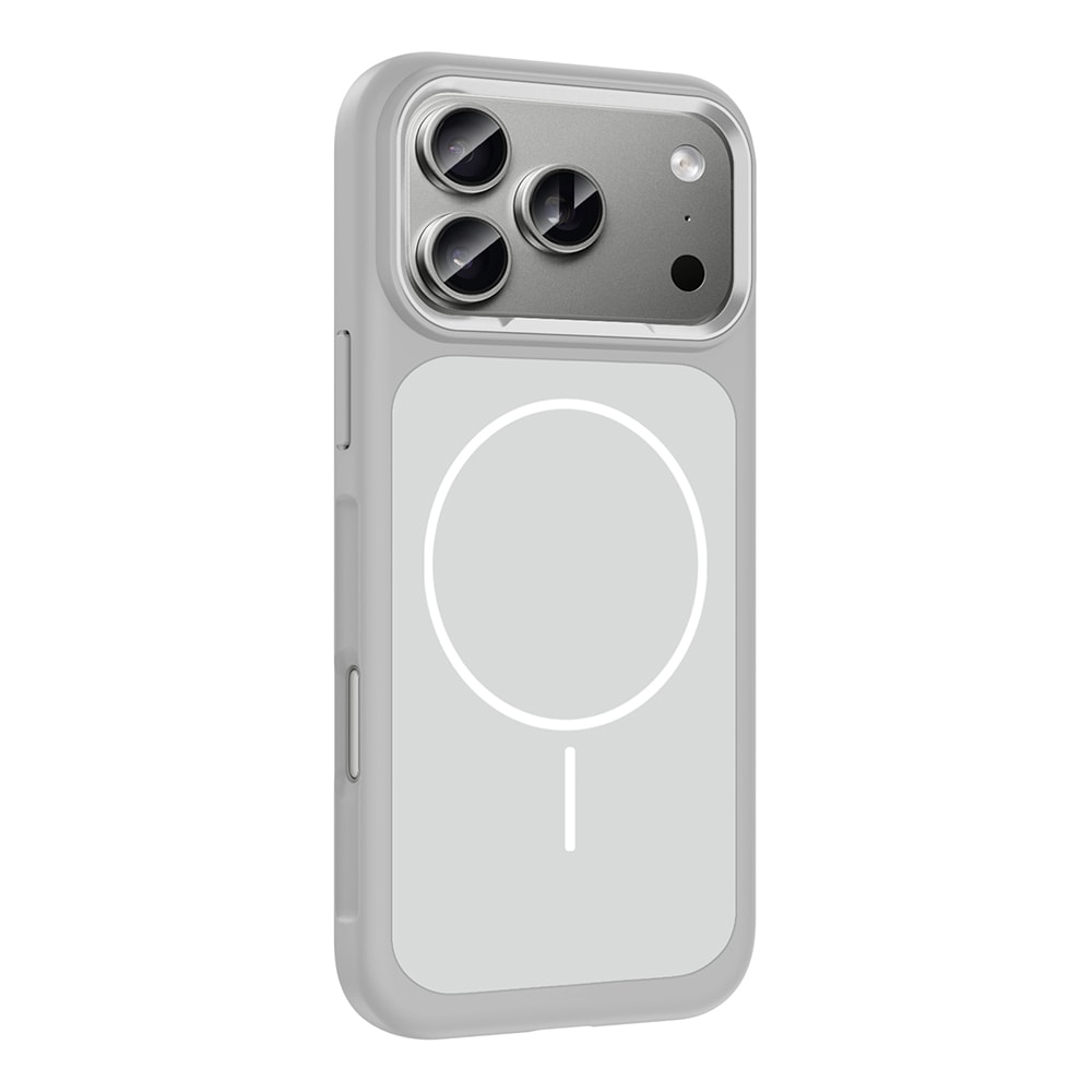 Apple iPhone 17 Pro Kılıf M-Safe Şarj Özellikli Metal Kamera Çerçeveli Zore Sanremo Silikon Kapak