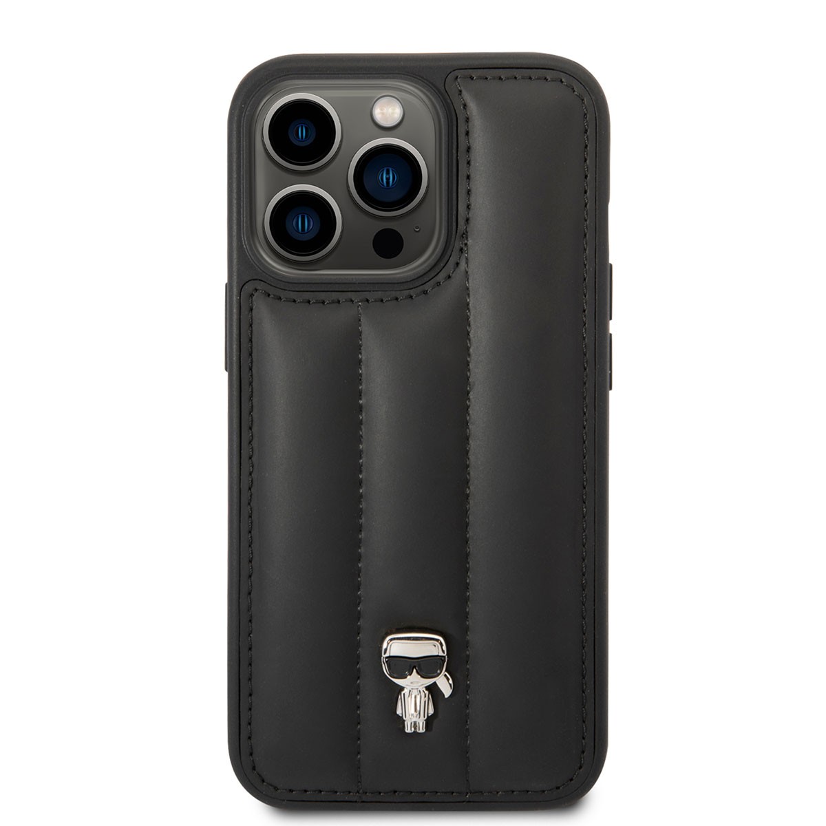 iPhone 14 Pro Max Kılıf Karl Lagerfeld Nylon Puffy Airbag Karl Dizayn Kılıf