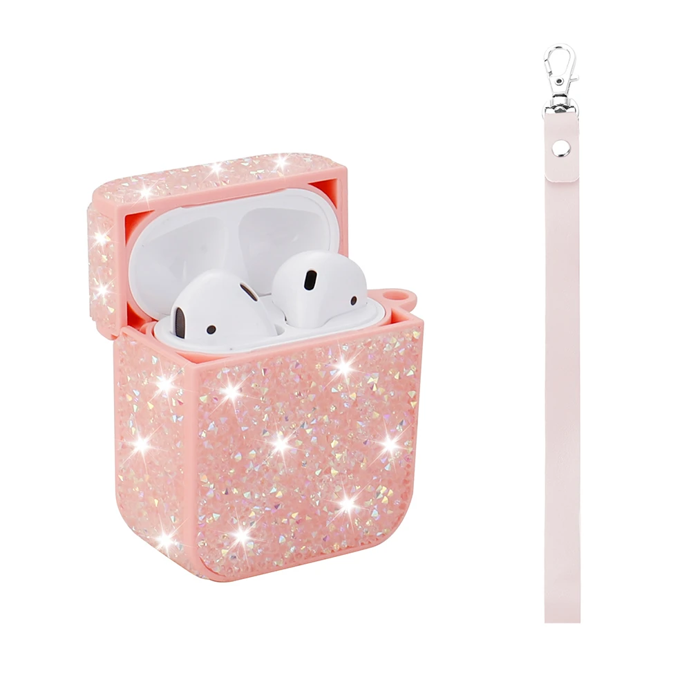 Apple Airpods Zore Airbag 45 Bilek Askı Aparatlı Simli Şeffaf Kılıf