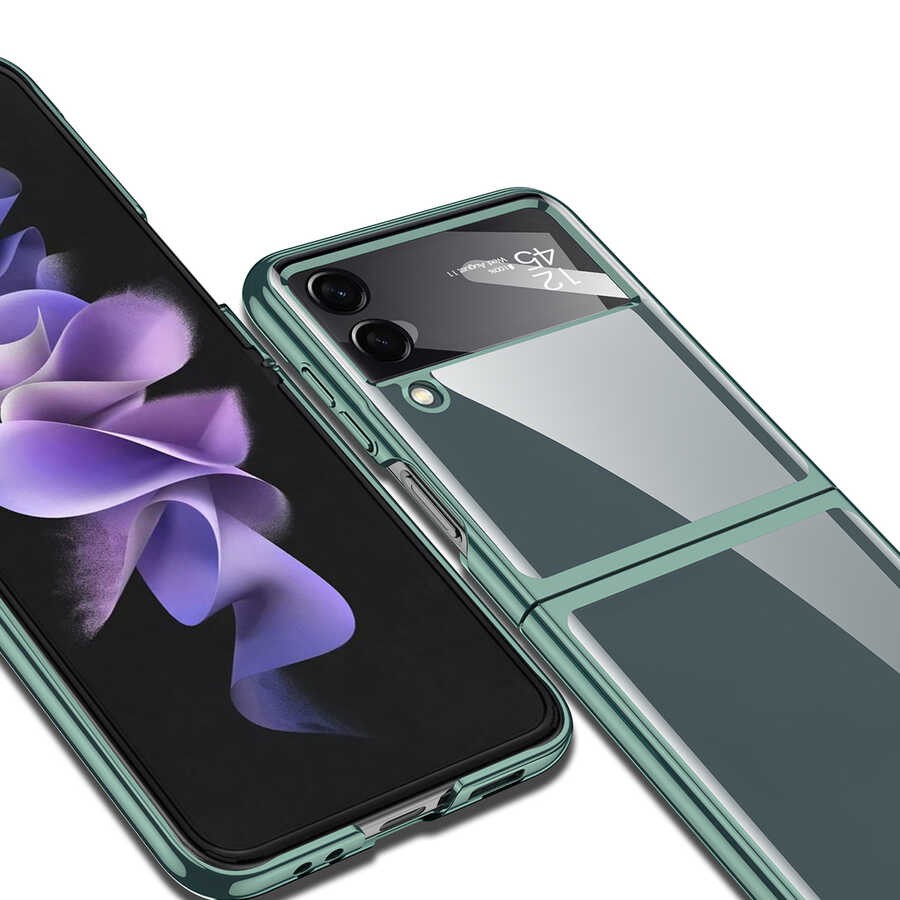 Galaxy Z Flip 4 Kılıf Zore Kıpta Lensli Kılıf
