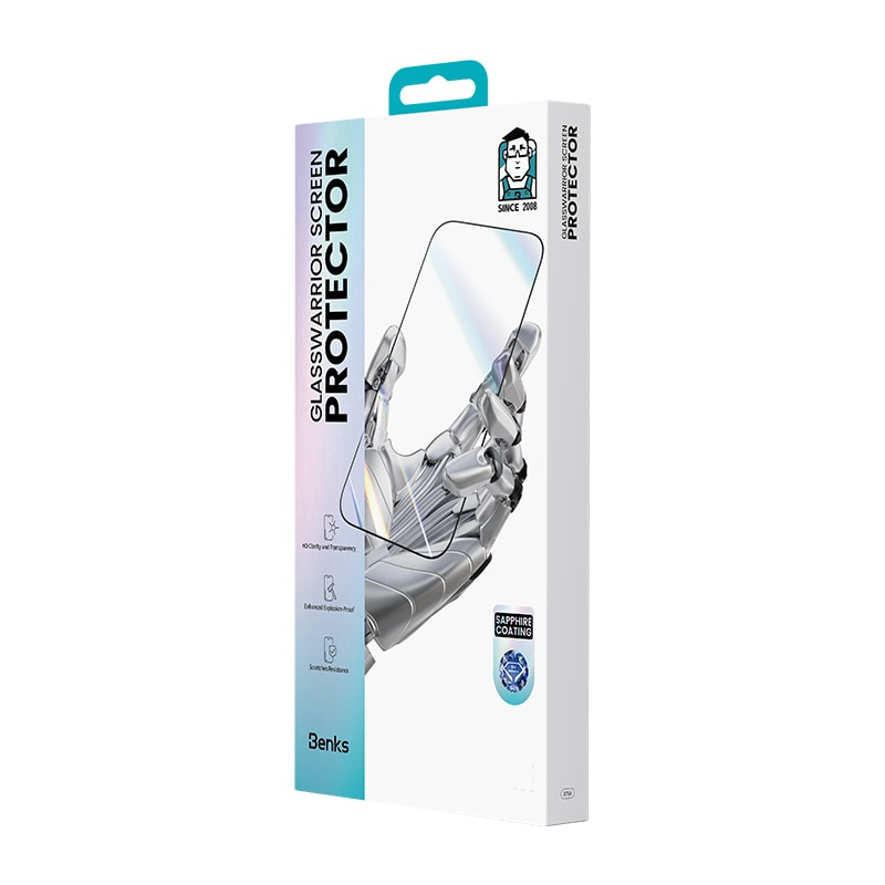 Apple iPhone 17 Pro Max Benks Glass Warrior Safir Coating 0.3mm Cam Ekran Koruyucu + Kolay Uygulama Aparatı