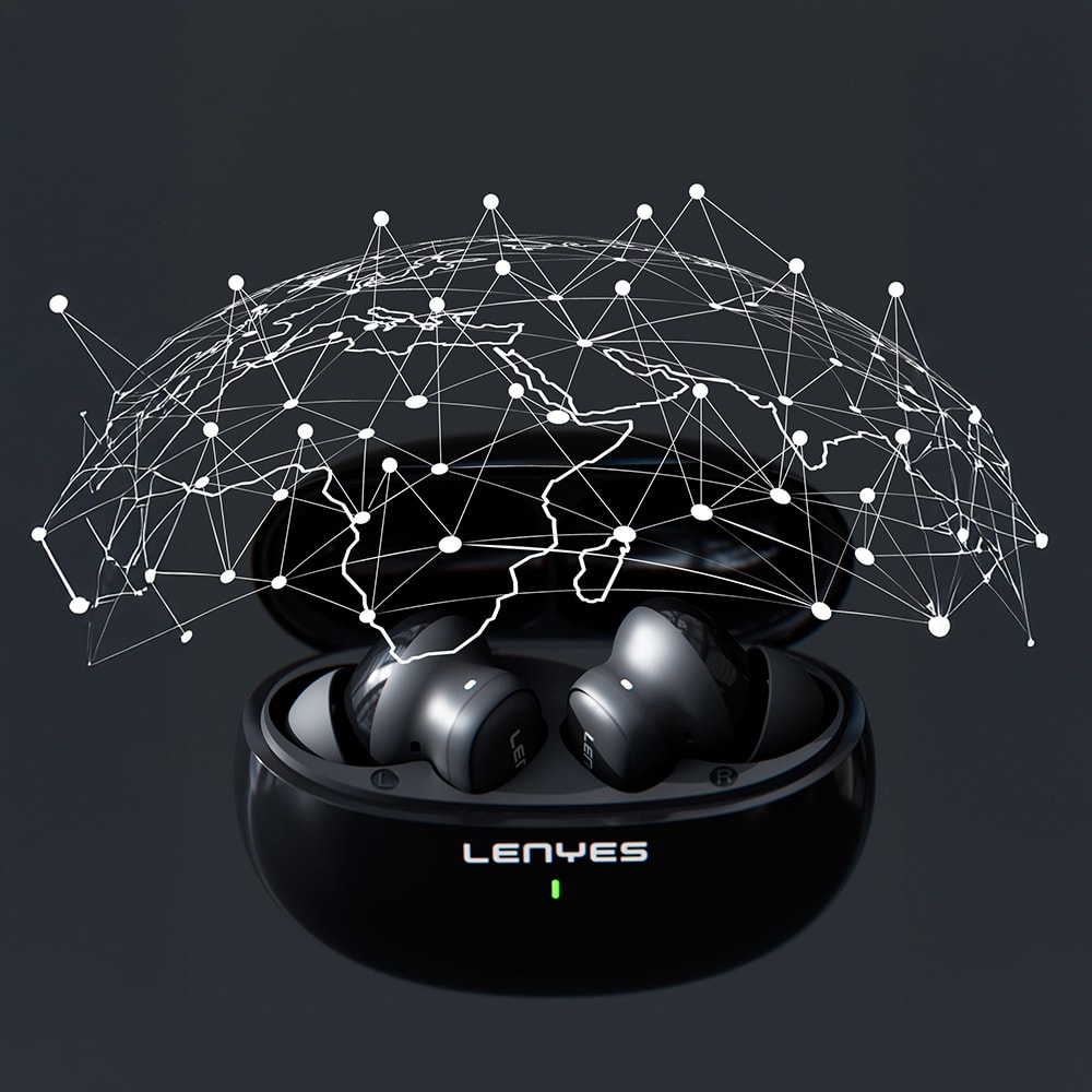 Lenyes Air 56 Ai Çeviri Özellikli ANC/ENC Teknolojili Kulak İçi Bluetooth Kulaklık v5.3