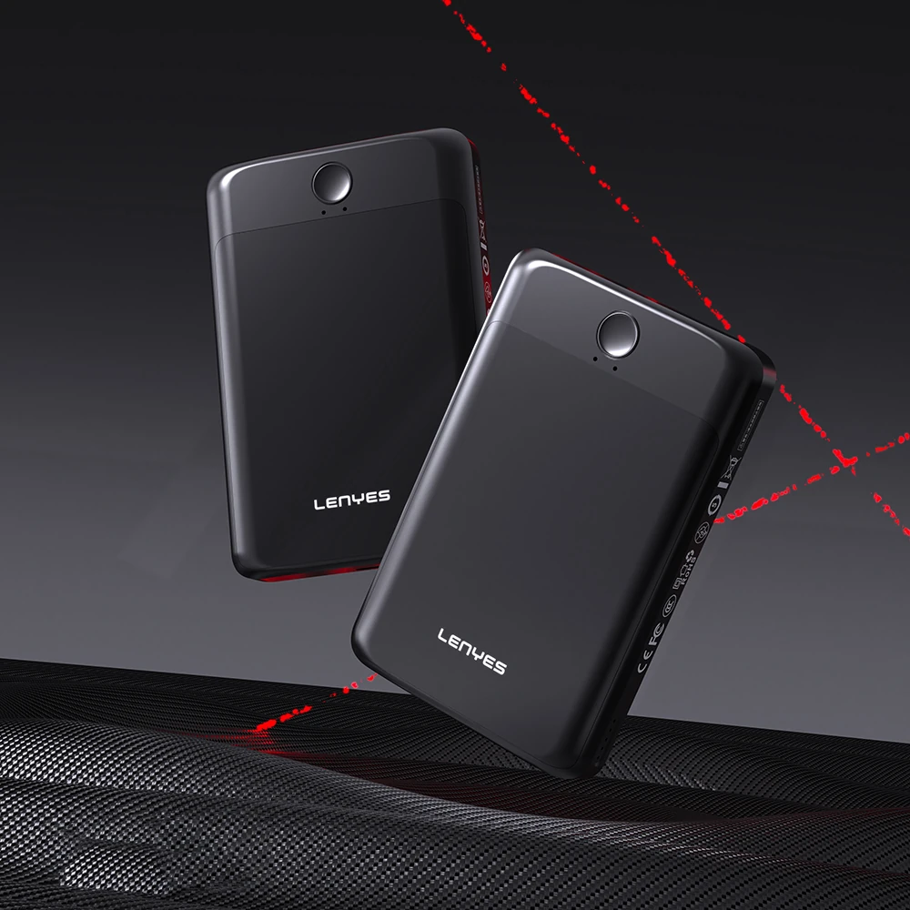 Lenyes PW0008D PD 20W LED Ekranlı Yapay Zeka Destekli Ultra İnce Wireless Powerbank 15W 5000mAh